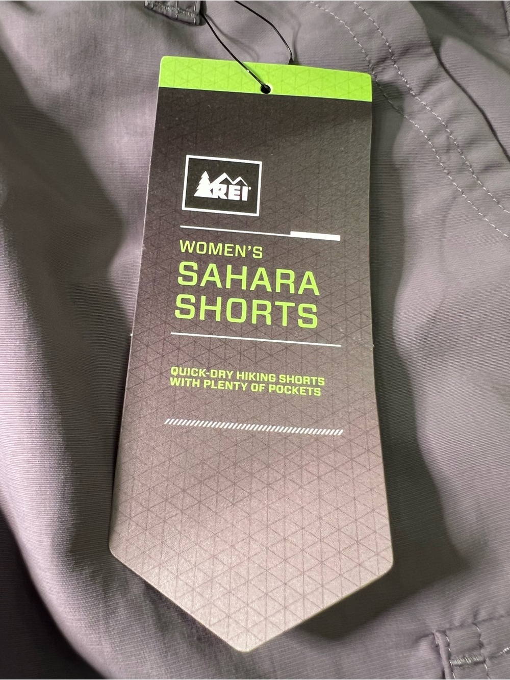 REI Women’s Sz 10 Quick Dry Light Gray Shorts Nylon & Poly Adjustable Waist NWT